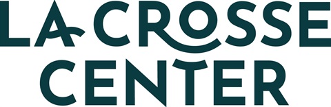 La Crosse Center Logo in blue text