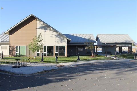 front of the Black River Beach Neighborhood Center building 