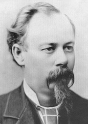 Black and white photo of a man from 1872