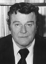 Black and white photo of a man from 1976