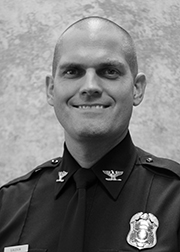 Black and white photo of a man from 2019