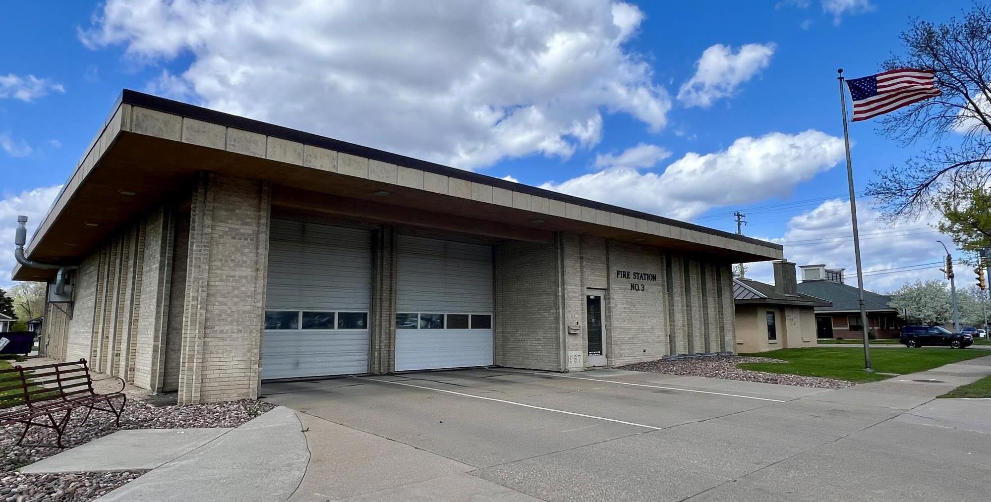 Exterior street view of Fire Station #3